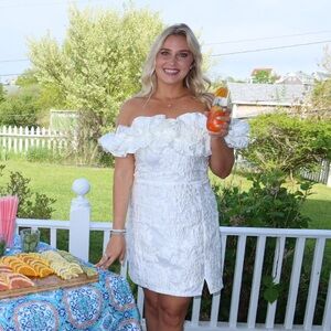 White off the shoulder dress